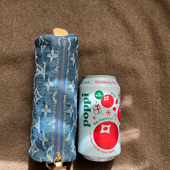 Louis Vuitton Monogram Denim Speedy GM Pochette Case (Cosmetic/Pen Case) RARE - Picture 11 of 12